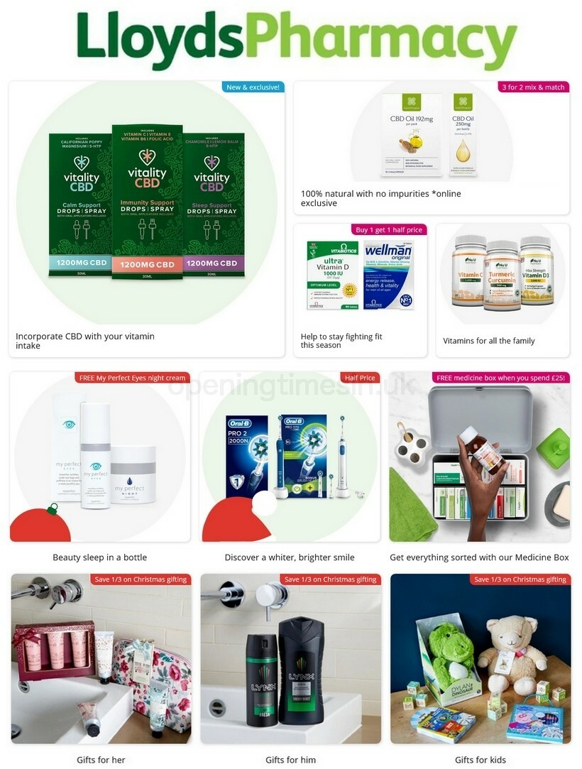 Lloyds Pharmacy Offers & Special Buys from 31 October