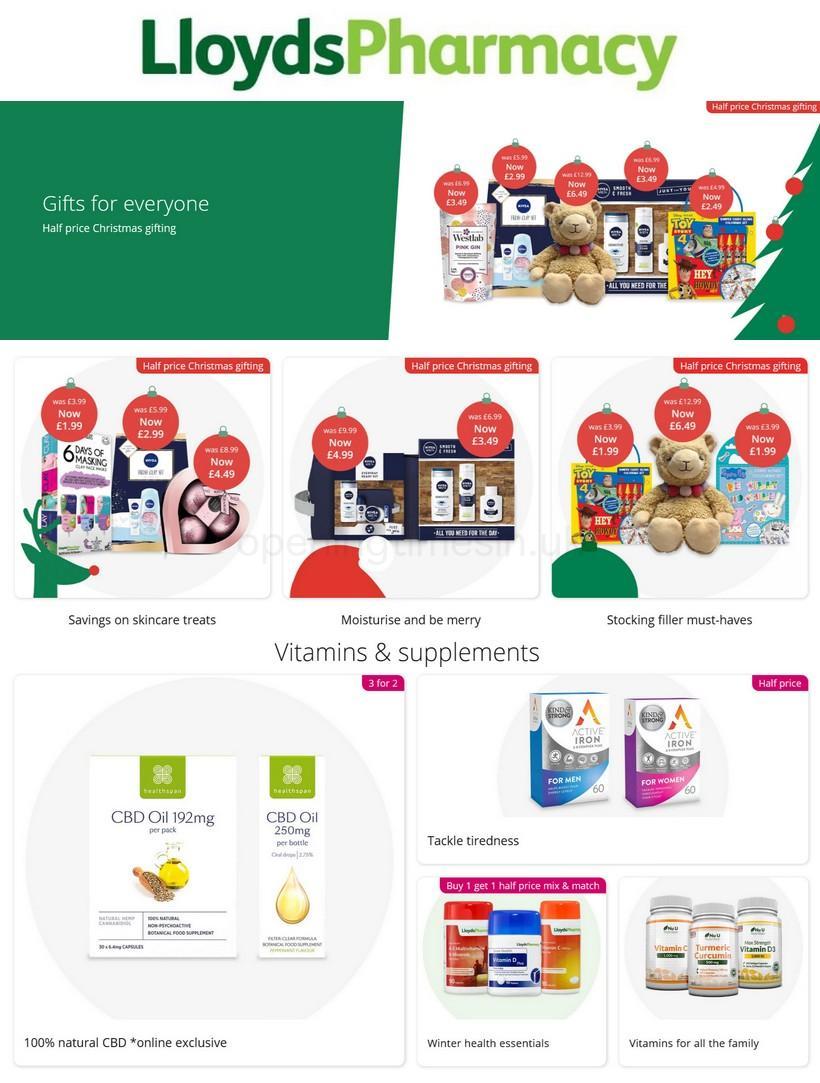 Lloyds Pharmacy Offers & Special Buys from 1 December