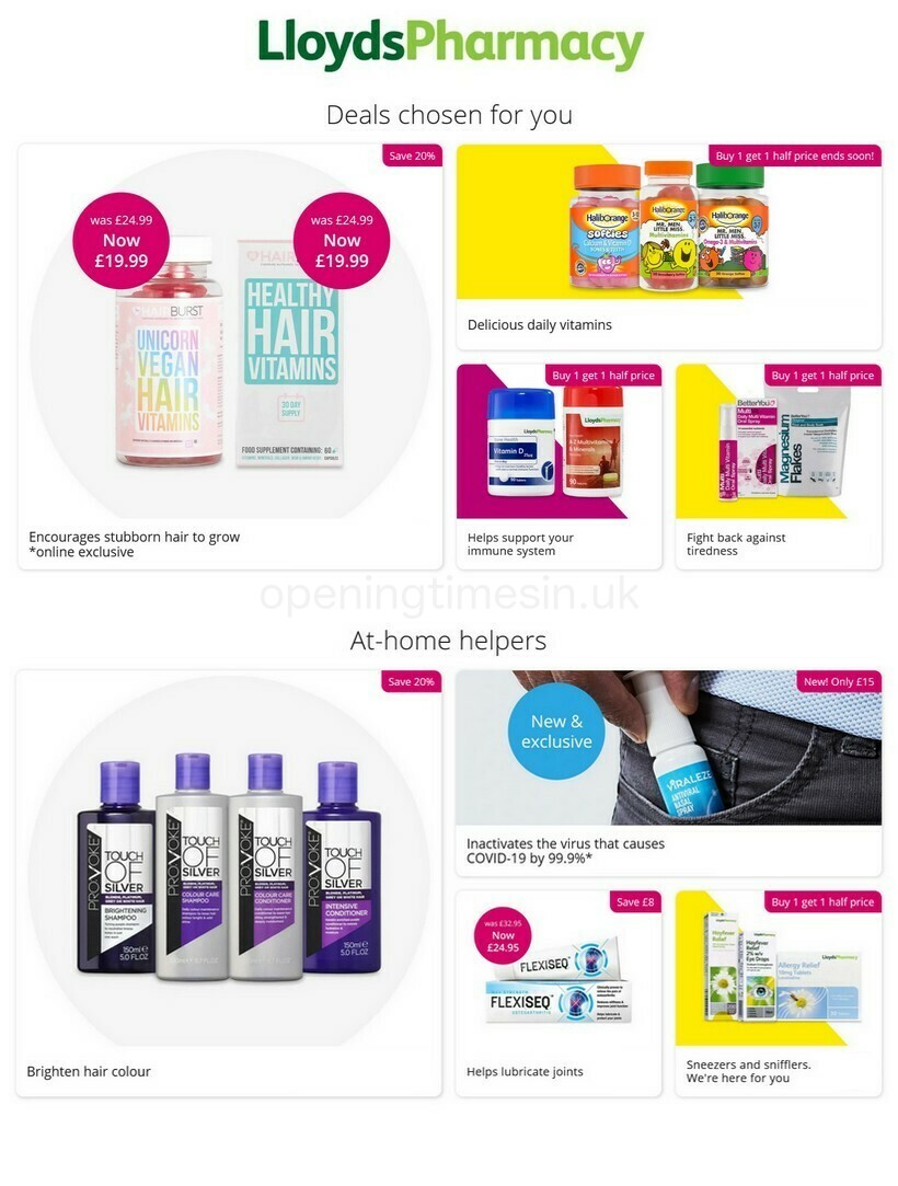 Lloyds Pharmacy Offers & Special Buys from 18 May