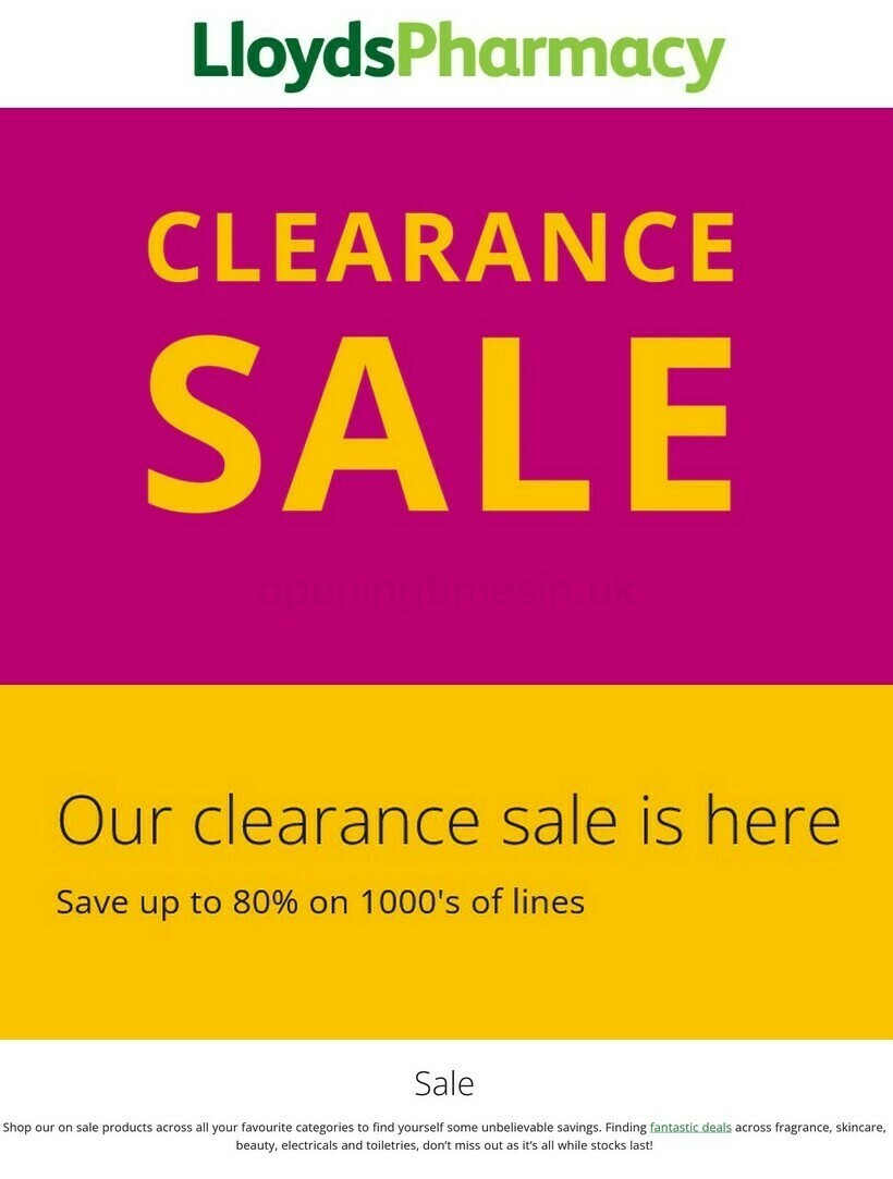 Lloyds Pharmacy Offers & Special Buys from 25 April