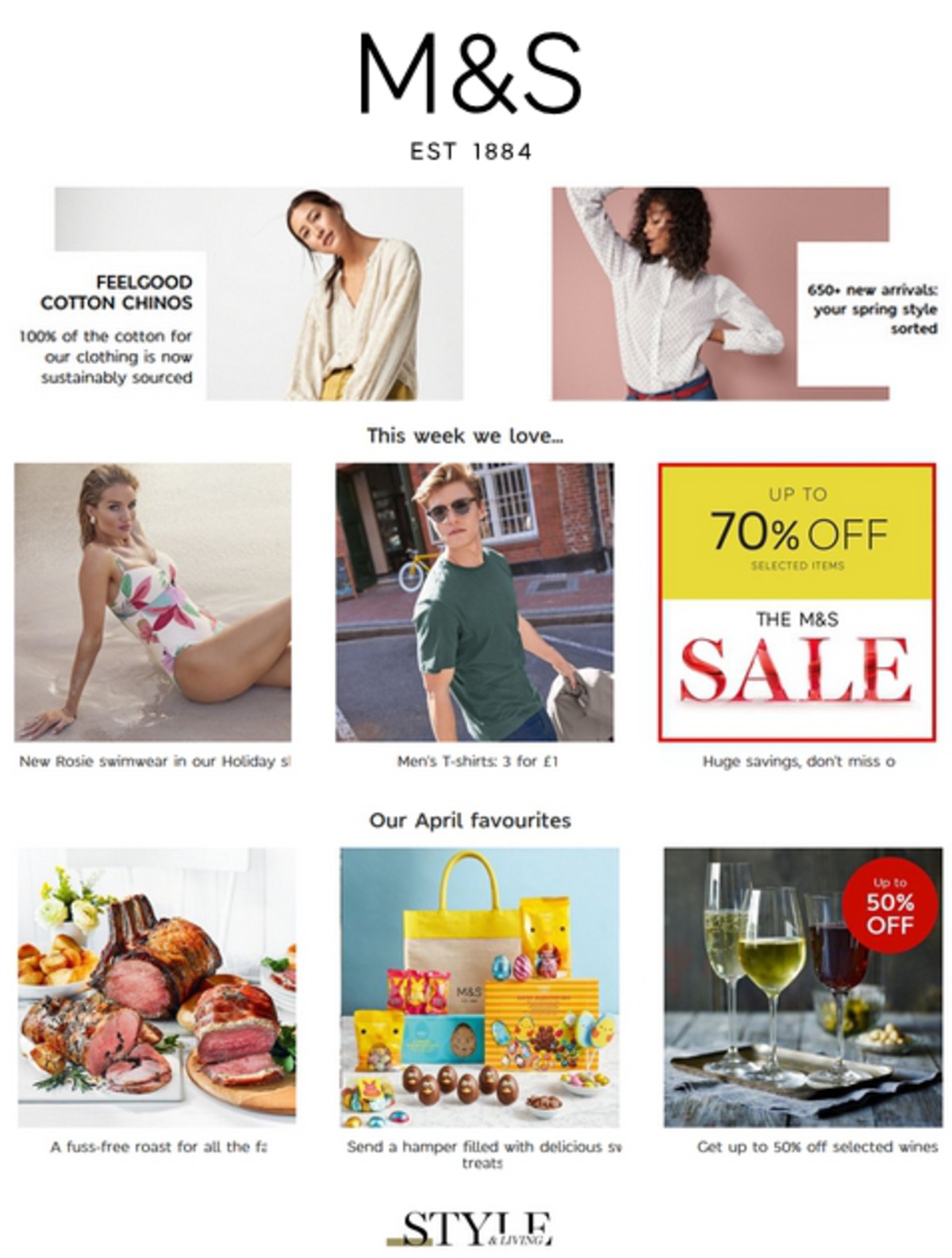 M&S Marks and Spencer Offers & Great savings from 2 April