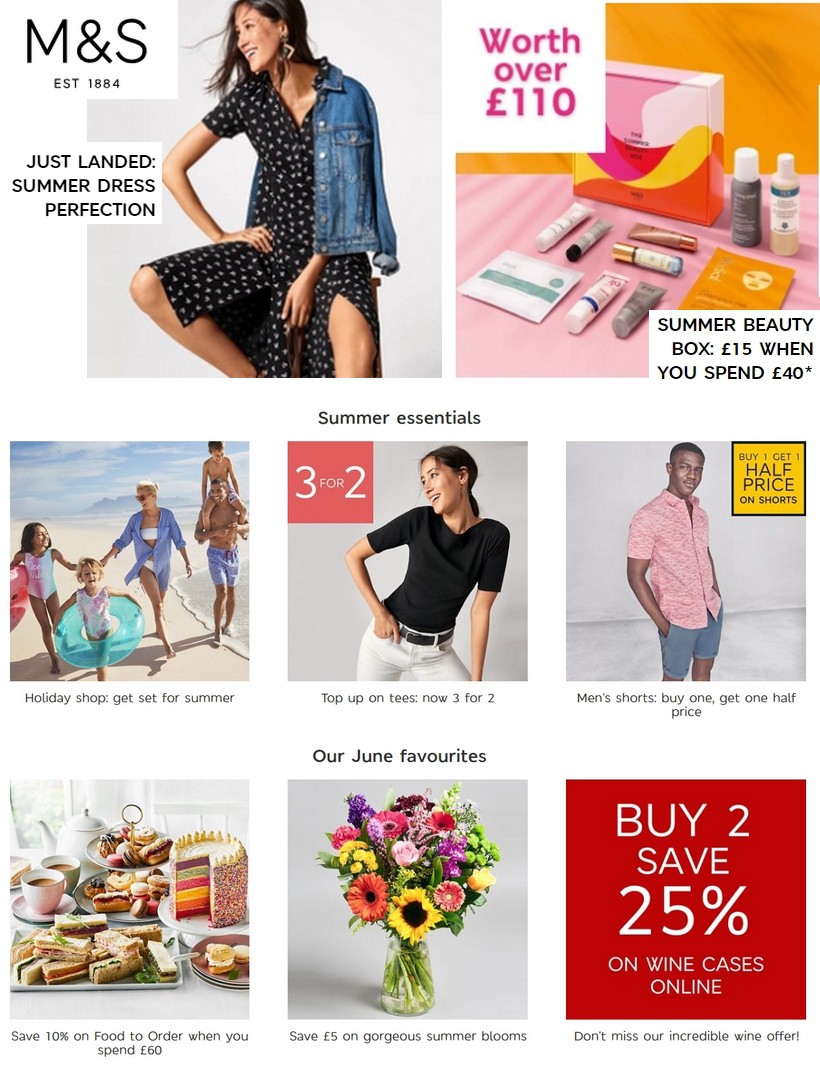 M&S Marks and Spencer Offers & Great savings from 25 June