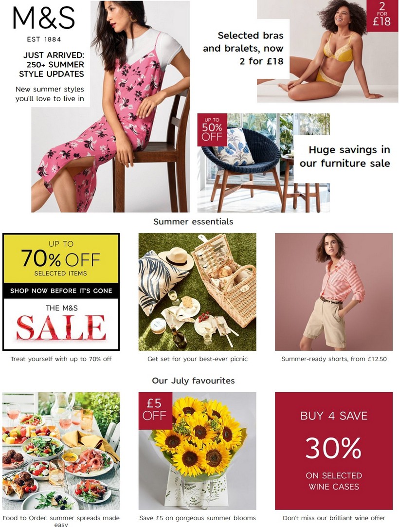 M&S Marks and Spencer Offers & Great savings from 16 July