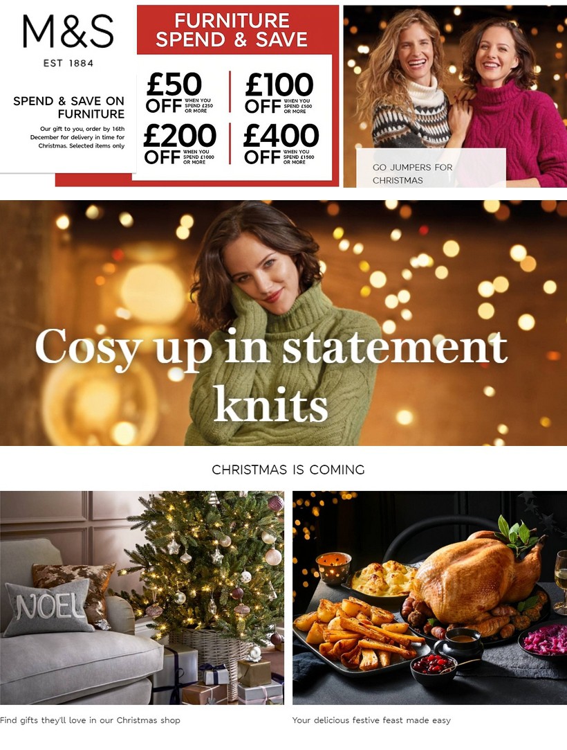 M&S Marks and Spencer Offers & Great savings from 12 November