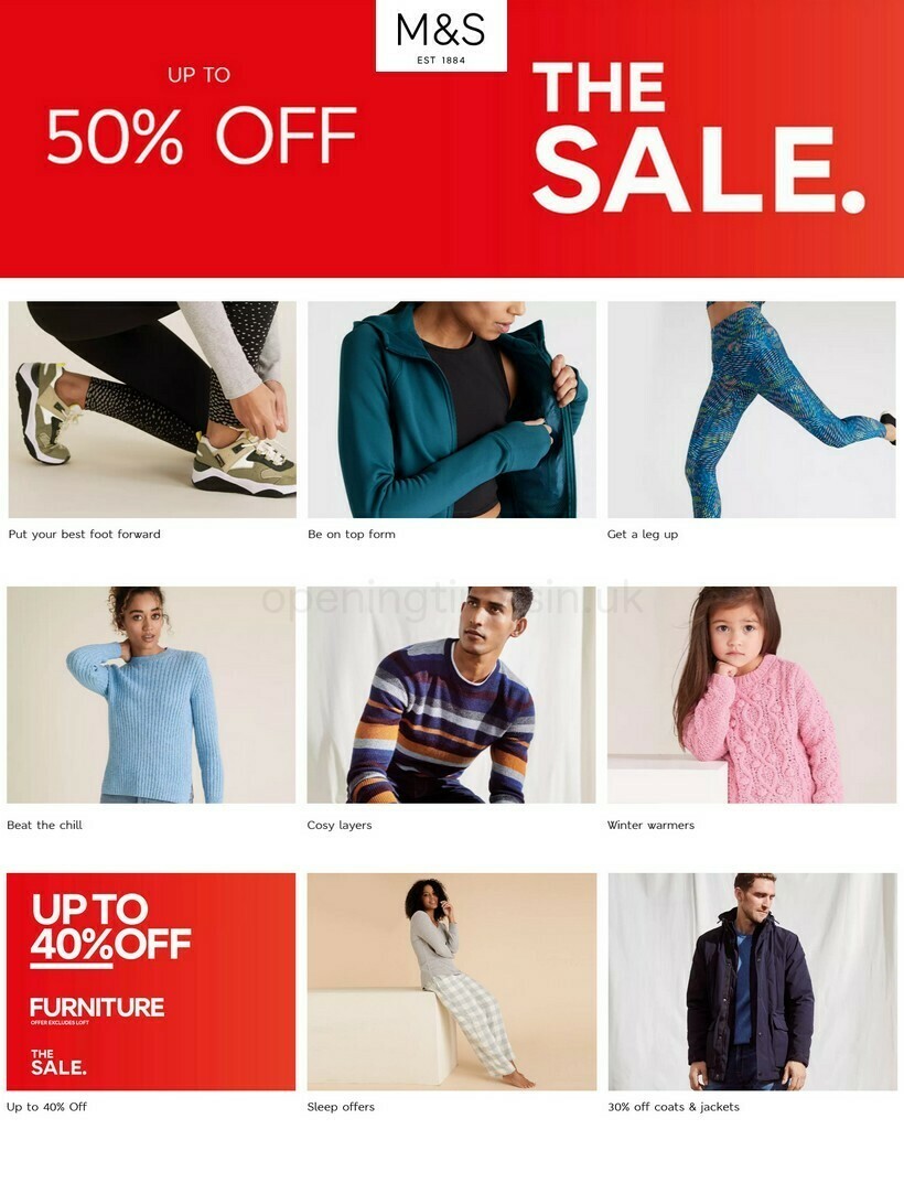 M&S Marks and Spencer Offers & Great savings from 4 January