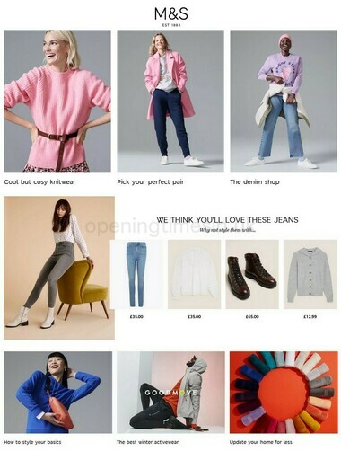 M S Marks And Spencer Store Locator Opening Times