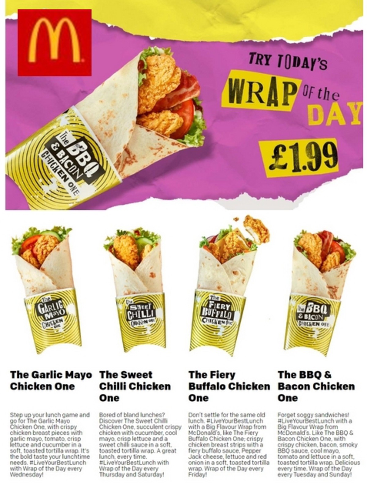 McDonald's Offers & Menu from 1 March