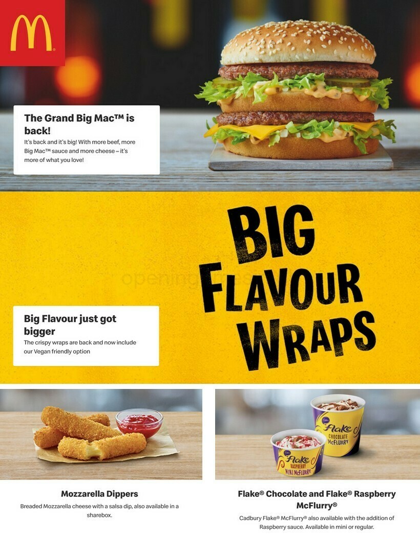 McDonald's Offers & Menu from 20 March