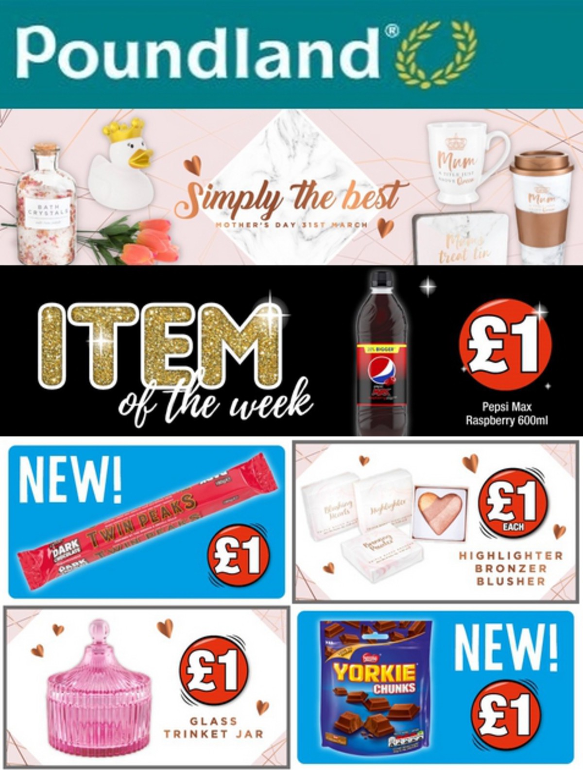 Poundland Offers & Great savings from 19 March