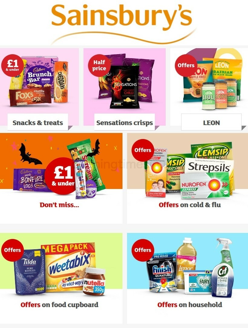 Sainsbury's Offers & Special Buys from 15 October