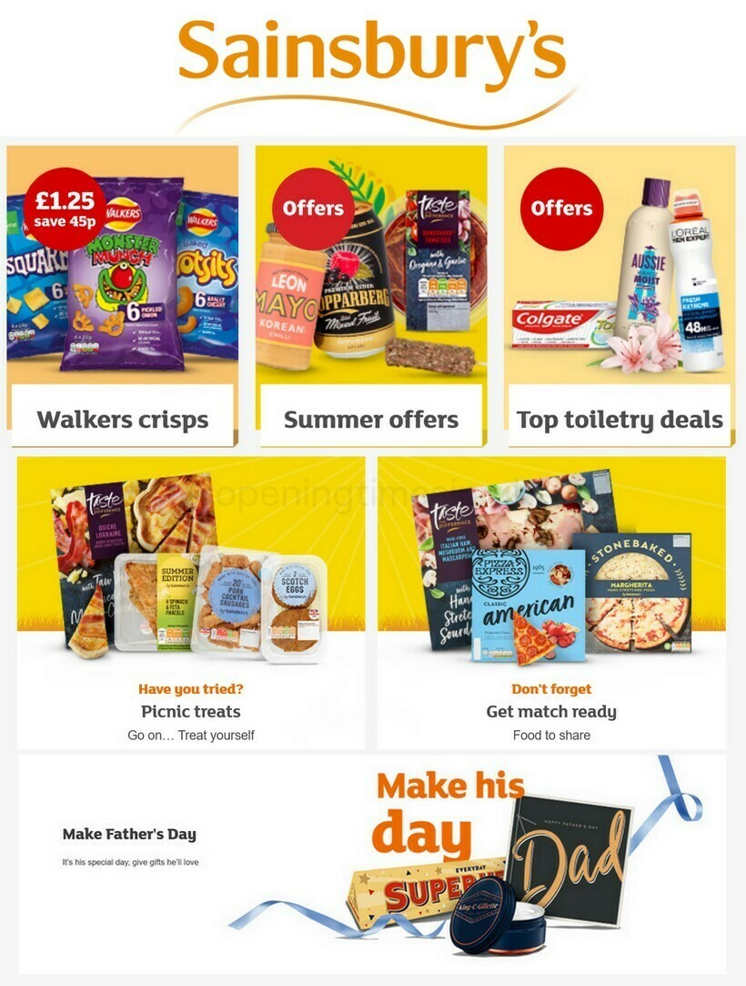 Sainsbury's Offers & Special Buys from 11 June