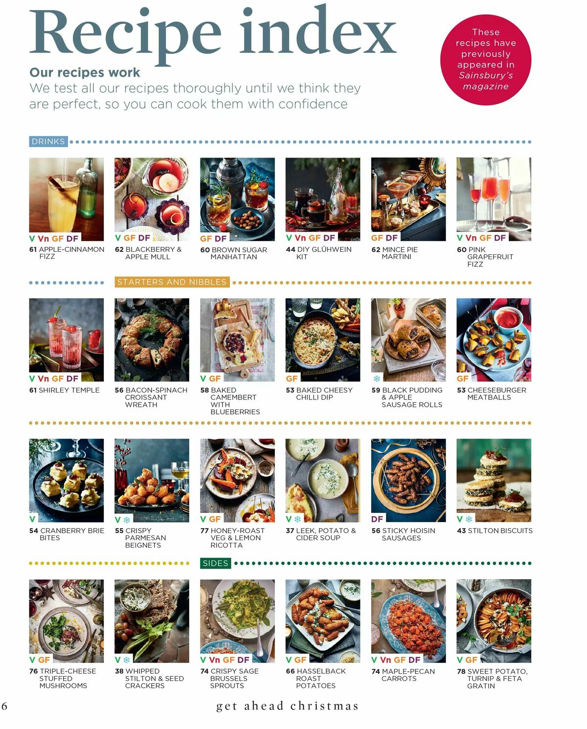 Sainsbury's Get Ahead Christmas Offers & Special Buys from 10 October