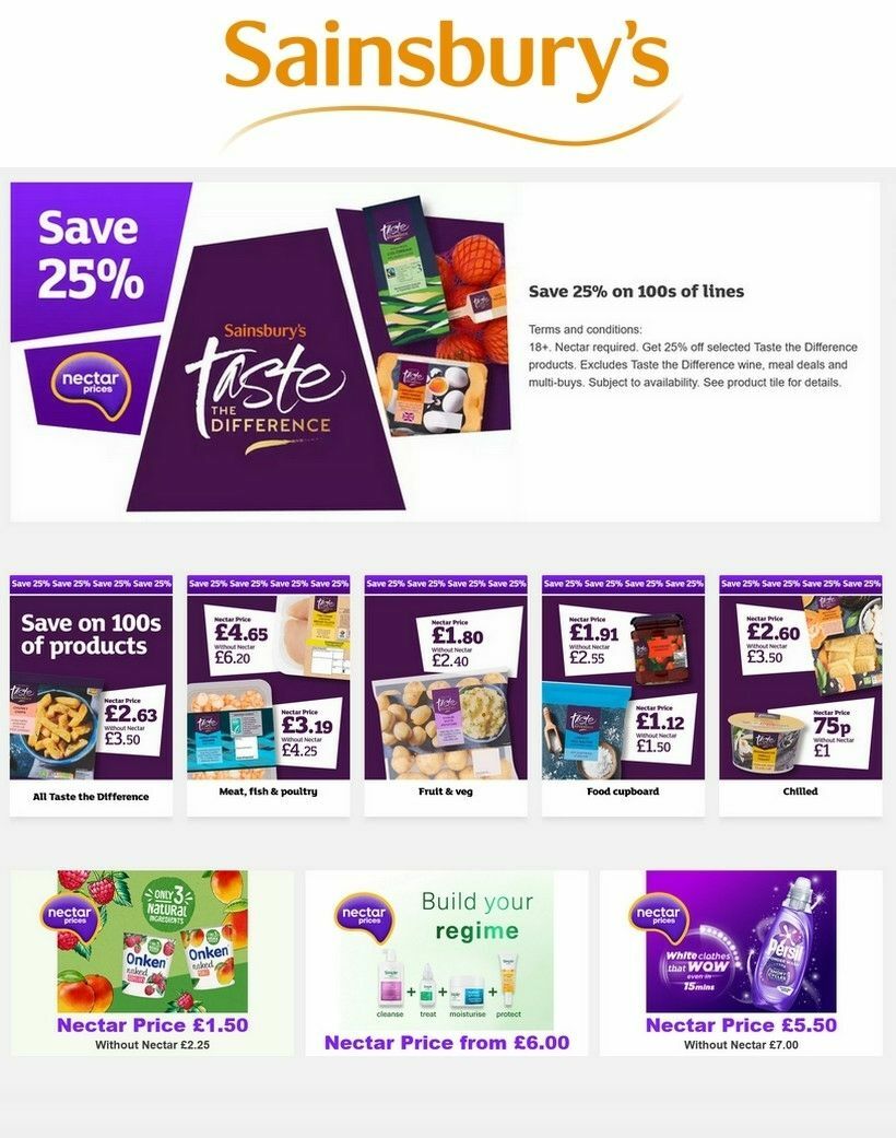 Sainsbury's Offers & Special Buys from 26 September