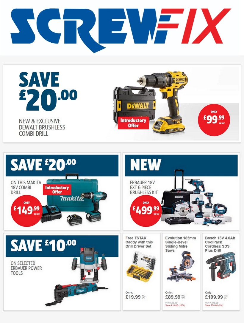 Screwfix Best Offers & Special Buys from 10 February