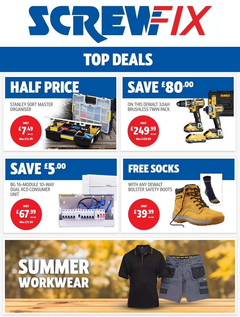Screwfix Best Offers & Special Buys from 25 June