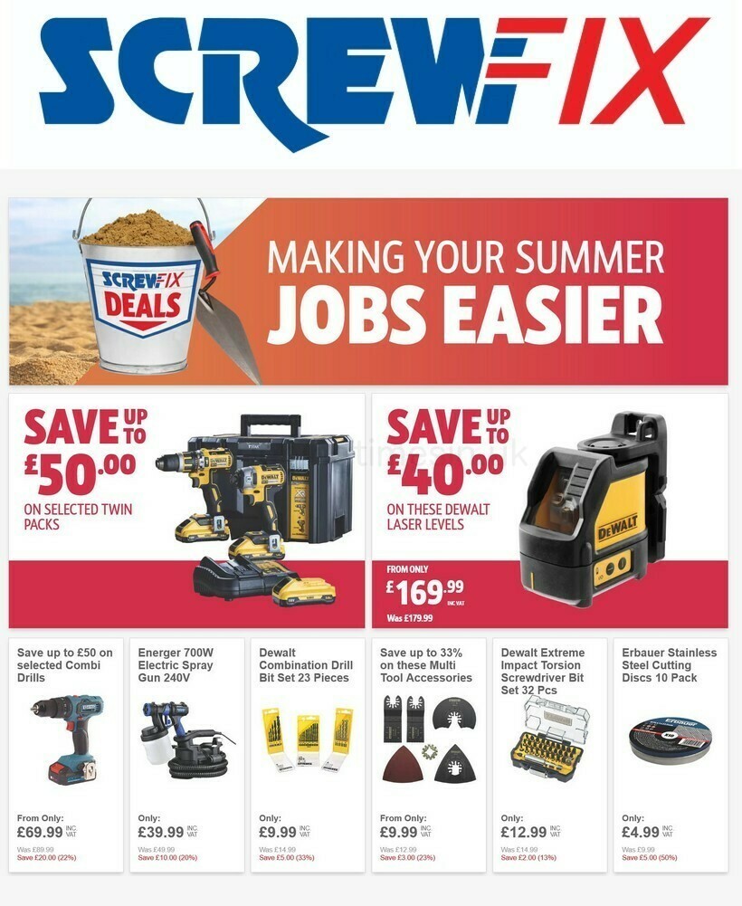 Screwfix Best Offers & Special Buys from 11 August