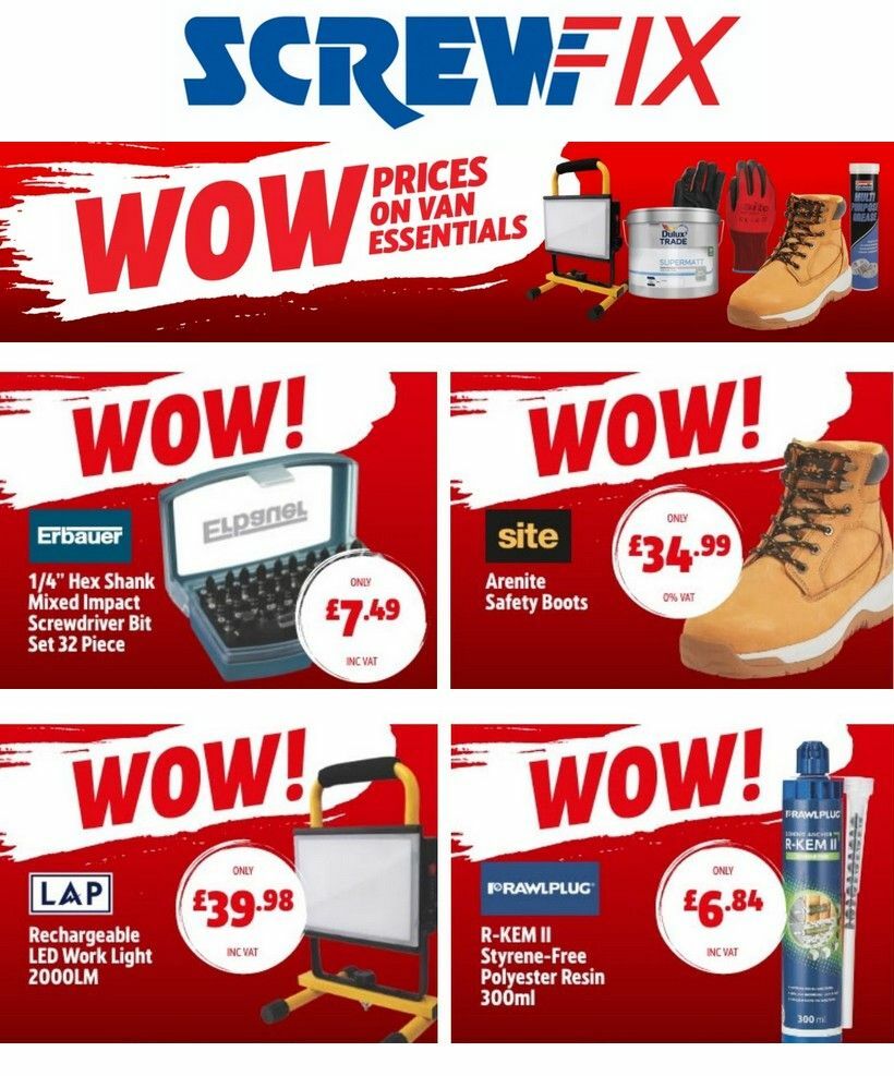 Screwfix Best Offers & Special Buys from 24 July