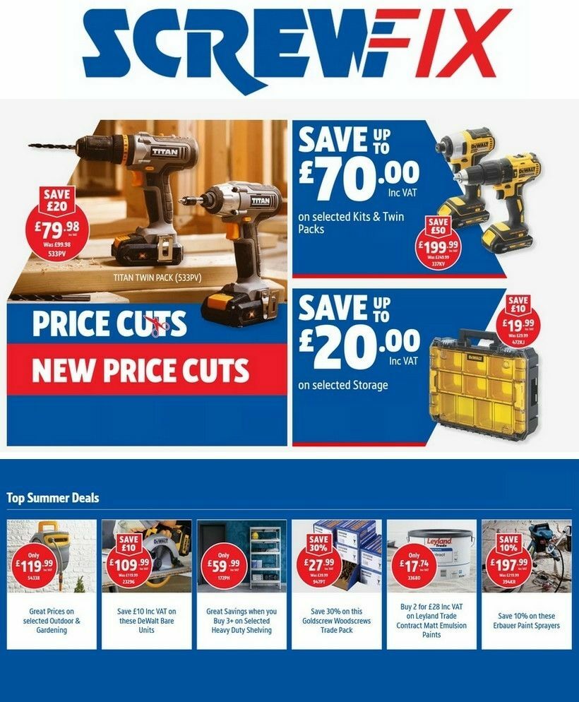 Screwfix Best Offers & Special Buys from 7 August