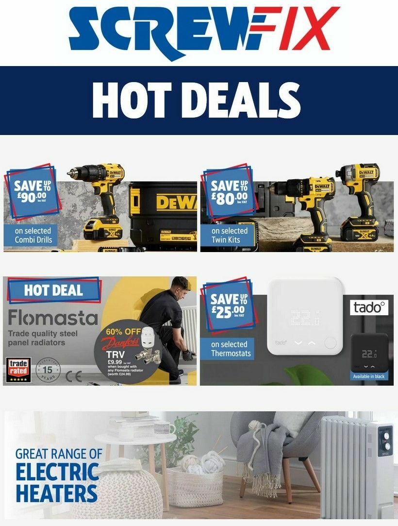 Screwfix Best Offers & Special Buys from 15 October