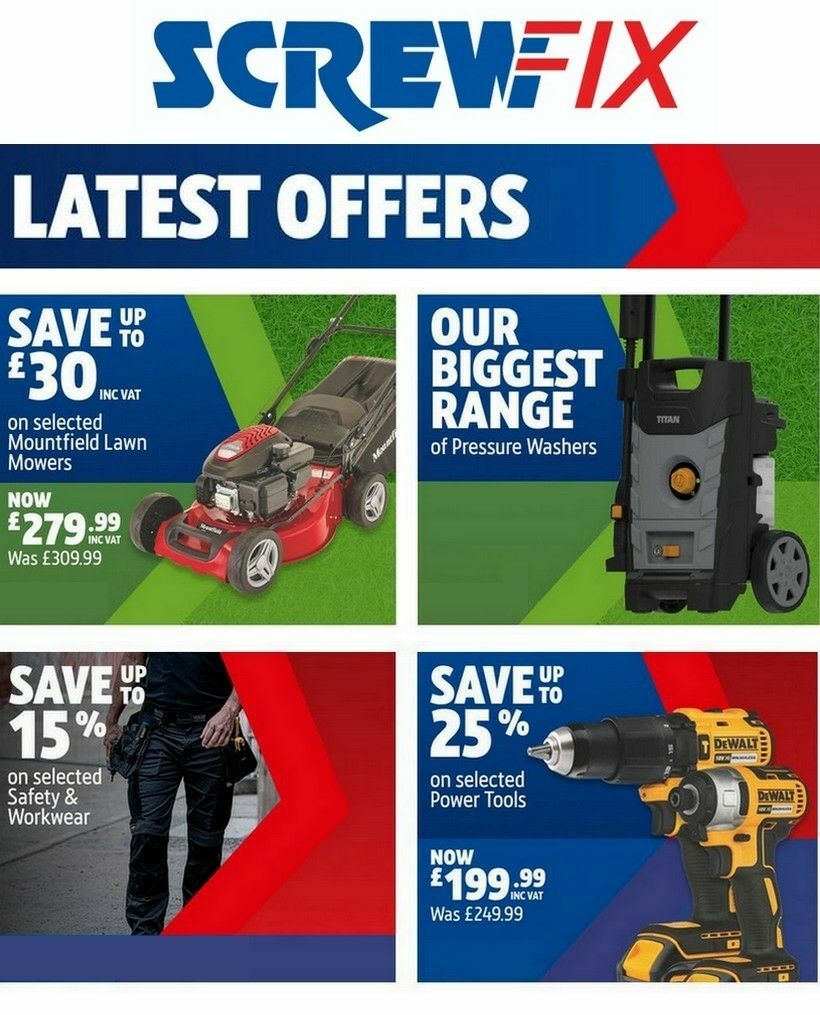 Screwfix Best Offers & Special Buys from 3 April