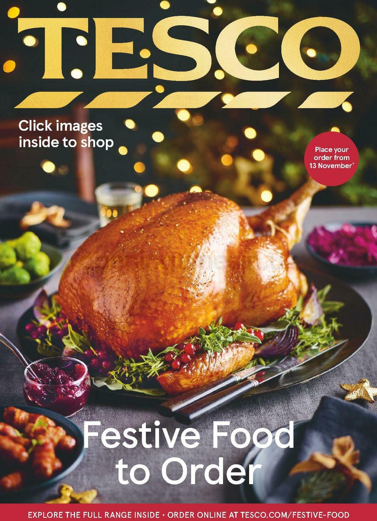 TESCO Festive Food To Order Offers & Special Buys from 19 October