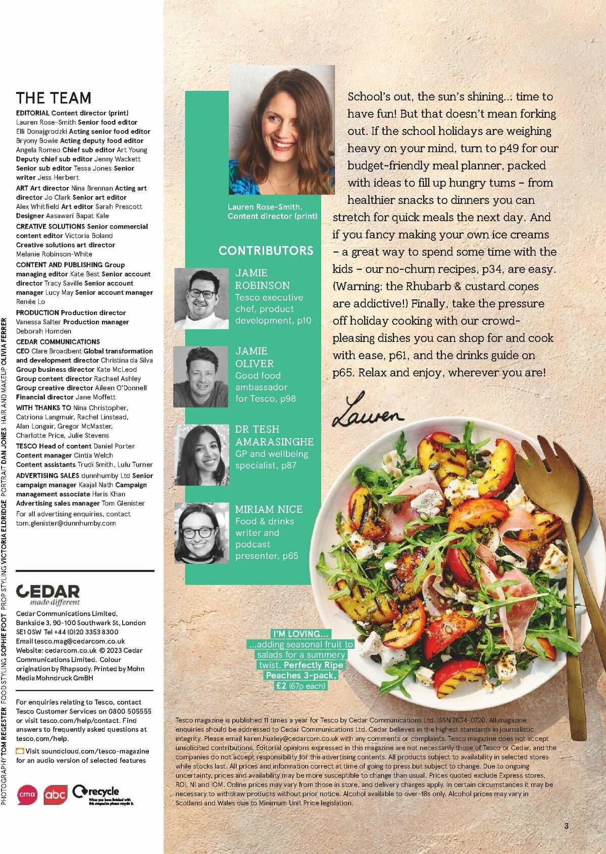 TESCO Magazine July /August Offers & Special Buys from 1 July Page 3