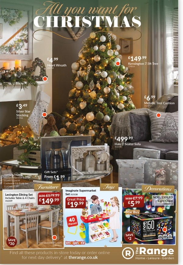 The Range Christmas from 30 October