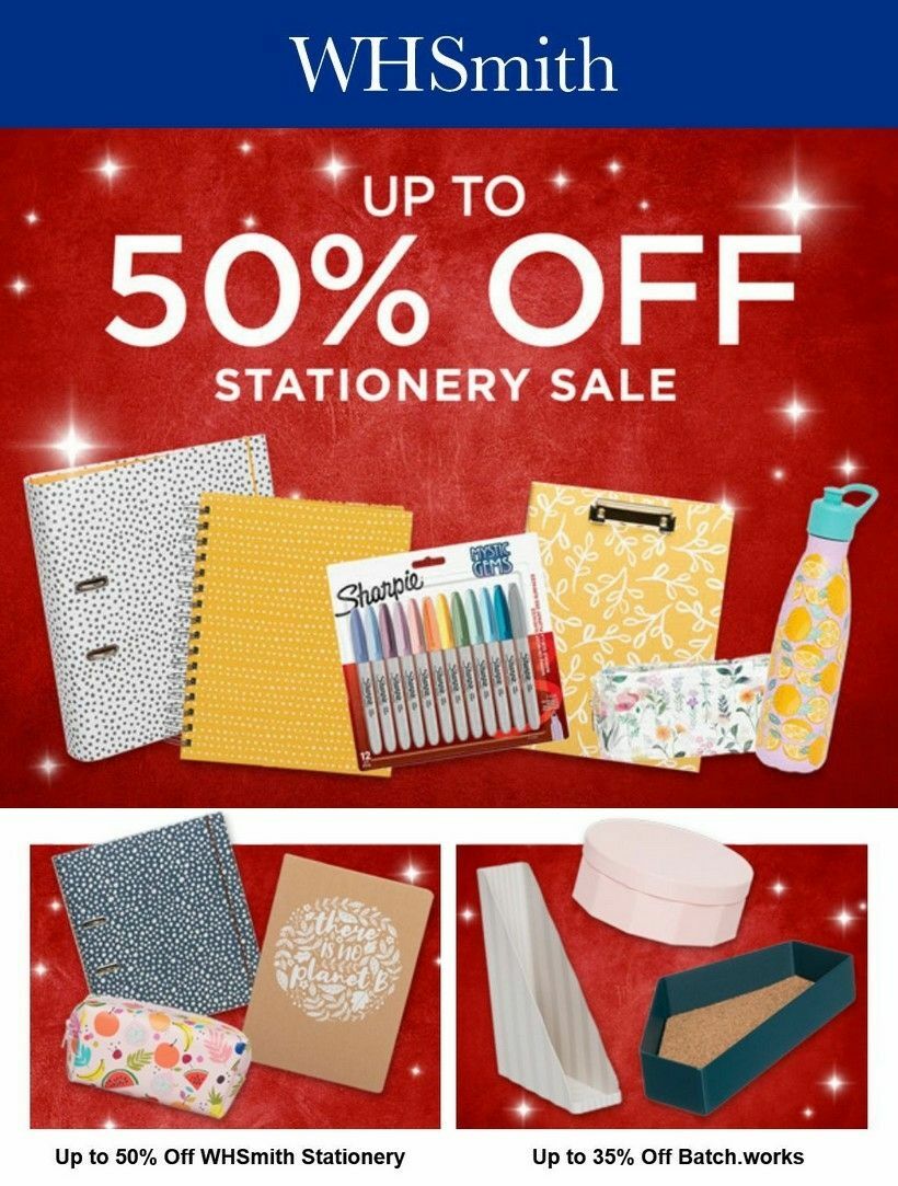 WHSmith from 24 October