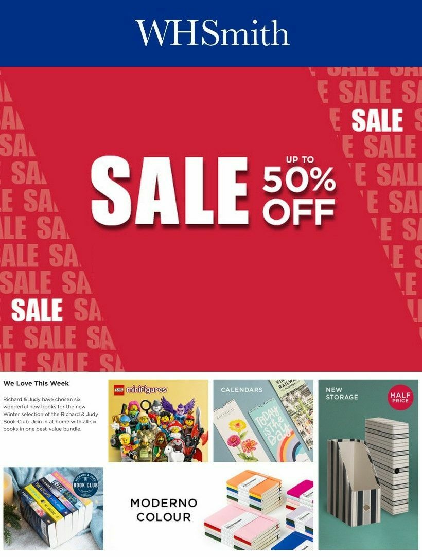 WHSmith from 2 January