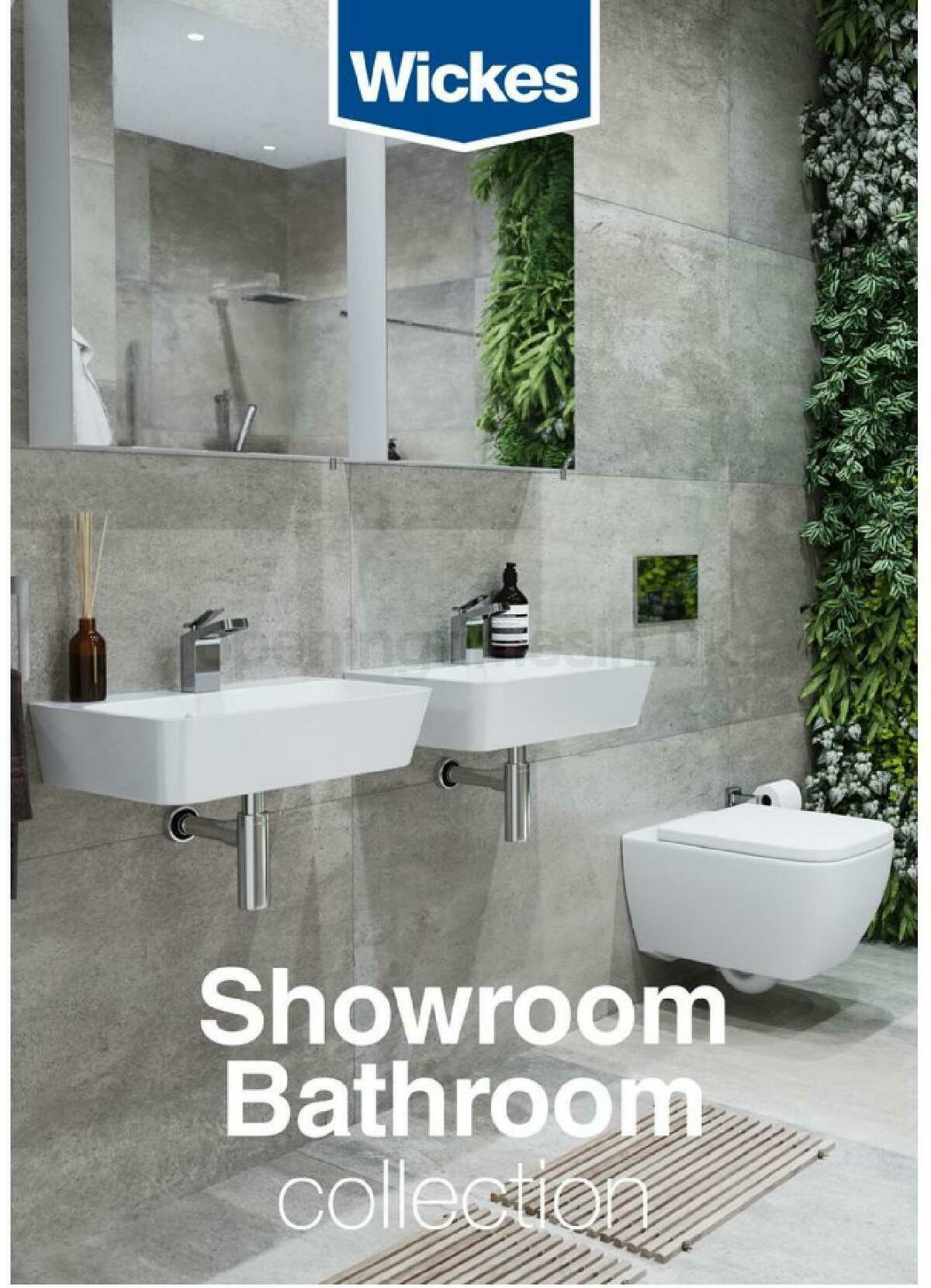 Wickes Showroom bathrooms brochure from 1 September