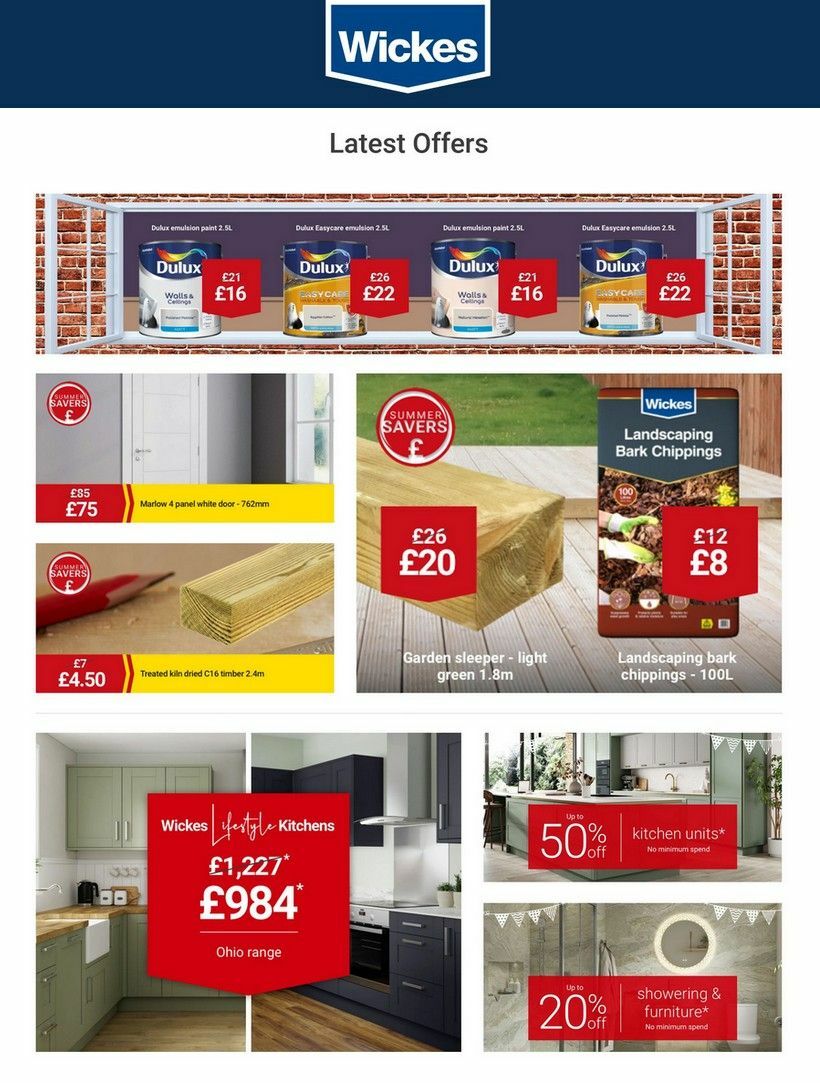 Wickes from 30 June