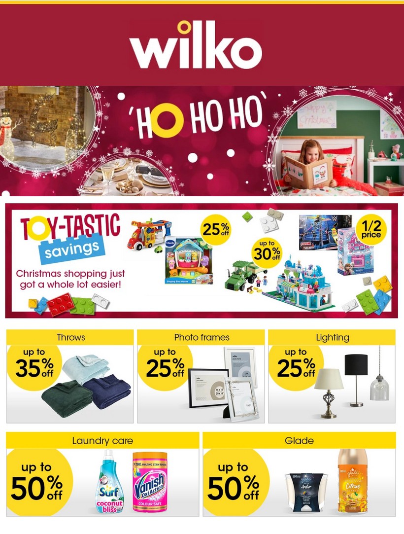 Wilko Best Offers and New Products from 7 November