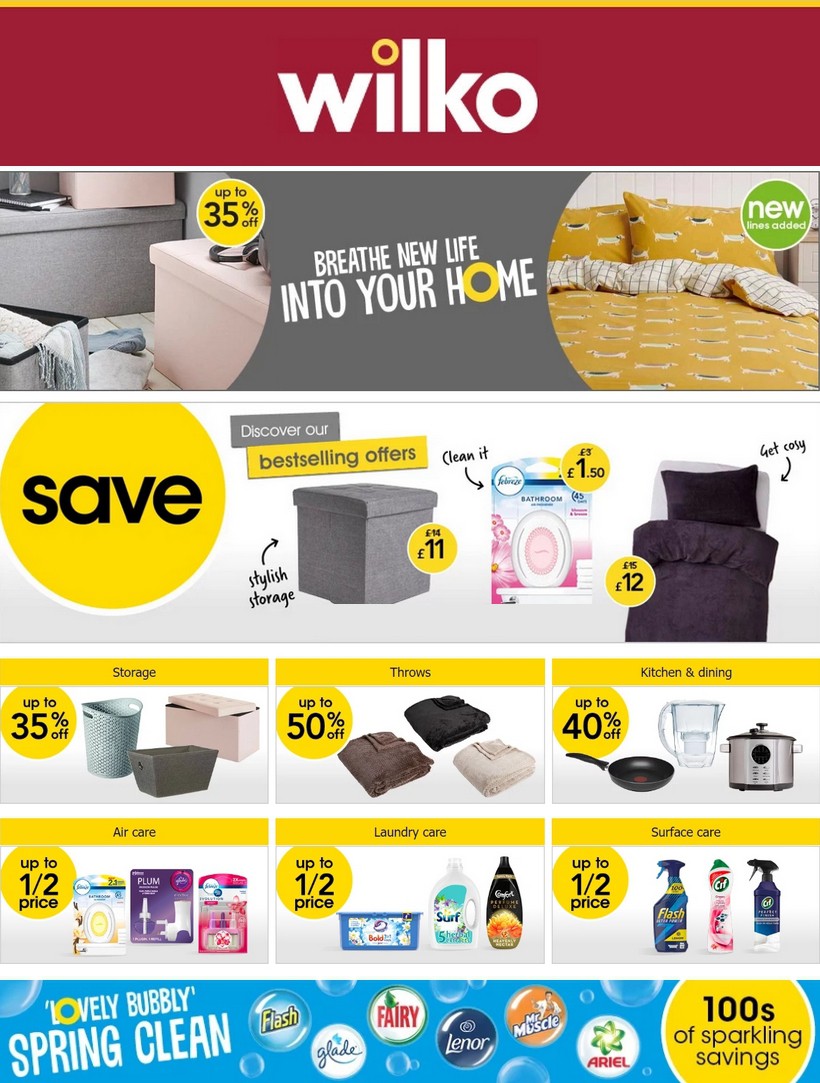 Wilko Best Offers and New Products from 27 January
