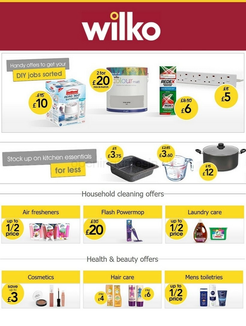 Wilko Best Offers and New Products from 14 October