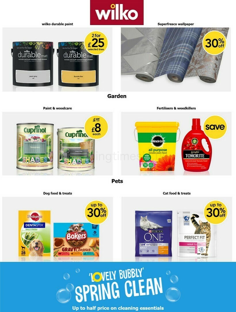 Wilko Best Offers and New Products from 22 February
