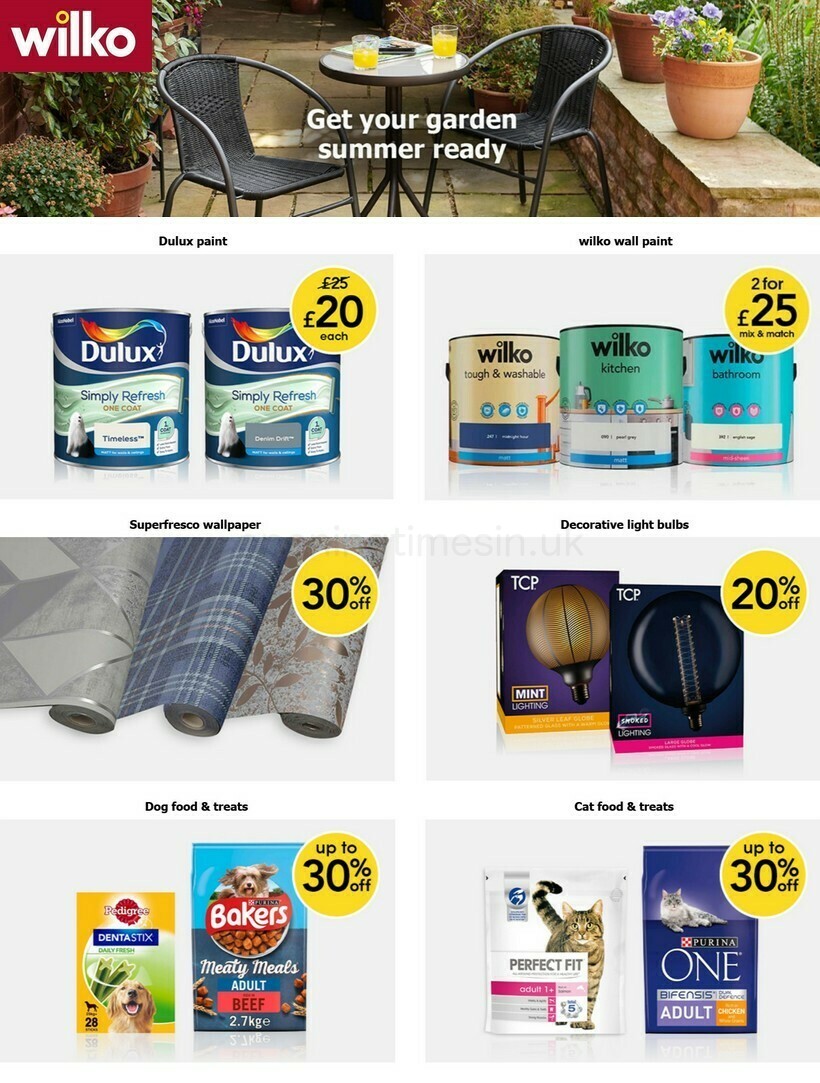 Wilko Best Offers and New Products from 27 March